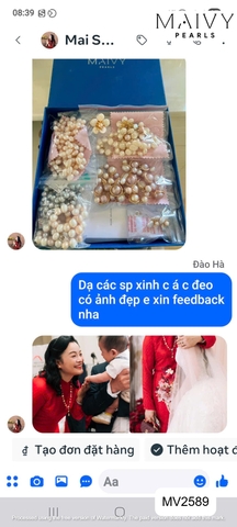 MV2589 - Dây chuyền nhiều size hạt dáng dài quấn viền bạc 925 mạ vàng 18k màu hồng pastel