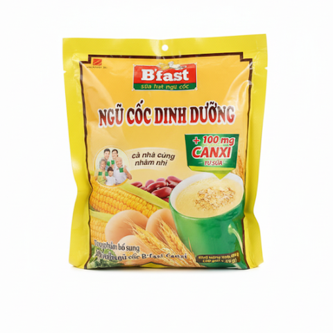 Sữa hạt Ngũ cốc B'fast canxi 1 bịch x 20 gói x 25gr