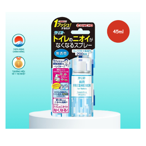 Xịt Kincho khử mùi phòng vệ sinh 200 lần xịt không mùi 45ml