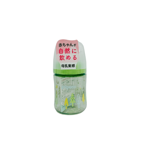 Bình sữa Pigeon cổ rộng 160ml - hình cây thông (núm SS)