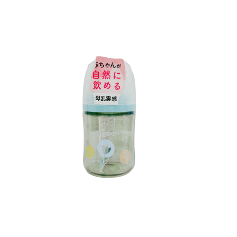 Bình sữa Pigeon cổ rộng 160ml - hình hoa (núm SS)