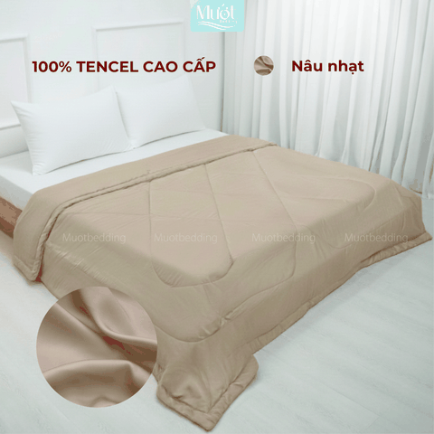 Copy of Chăn Chần Lụa Tencel 100s - Xanh dương đậm - 2m2x2m | MƯỚT BEDDING