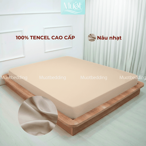 Ga Tencel 100s - Xanh lá pastel - 2m2x2m