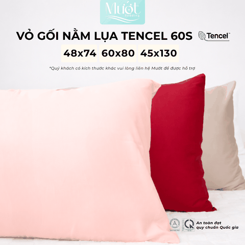 Vỏ gối nằm Lụa Tencel 60s - 35x50cm