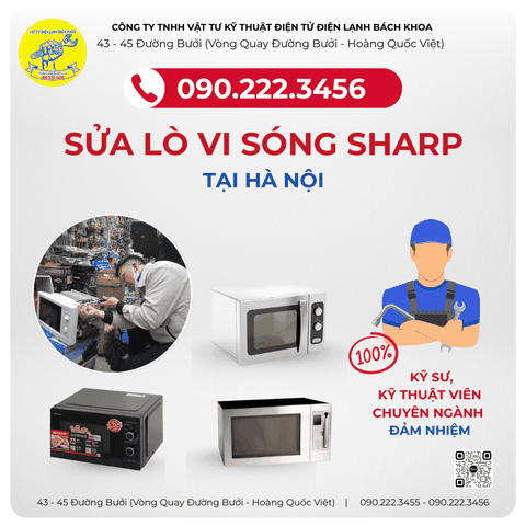 Địa chỉ sửa Lò vi sóng SHARP Tại Phường Kim Liên - 0902223456