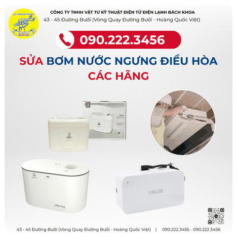 Sửa Máy Bơm Nước Ngưng Điều Hòa Tại đường Hoàng Diệu - 0902223456