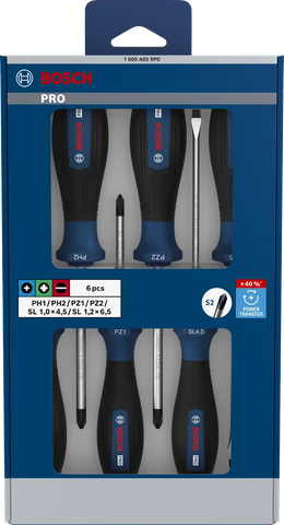Bộ Tô Vít 6 Chiếc PH/PZ/SL Professional