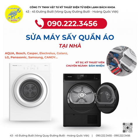 Sửa Máy Sấy Quần Áo Tại Đường Thanh Niên - 0902223456