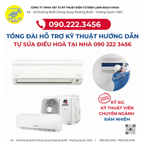 Tổng đài hỗ trợ kỹ thuật hướng dẫn tự sửa Điều hoà Tại Phường Cửa Đông - 0902223456