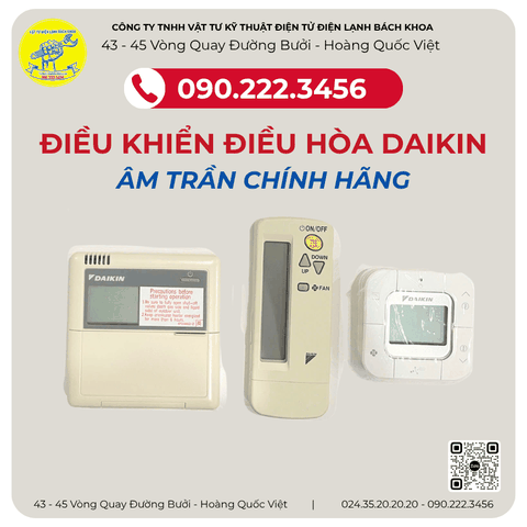 ĐIỀU KHIỂN ĐIỀU HÒA DAIKIN ÂM TRẦN CHÍNH HÃNG : 0902223456
