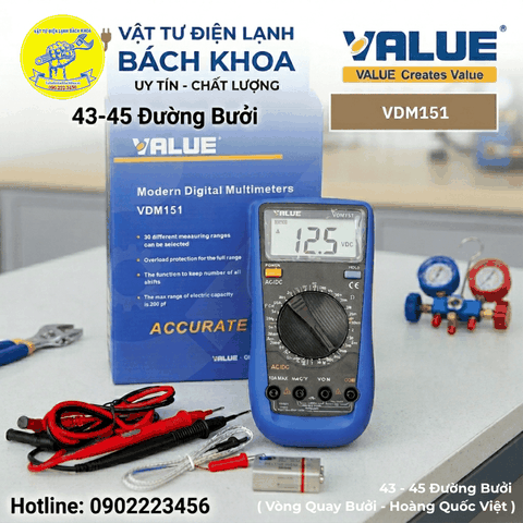 Đồng hồ vạn năng Value VDM151