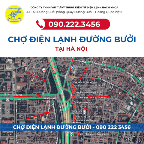 Chợ Điện Lạnh Đường Bưởi - Hà Nội 0902223456