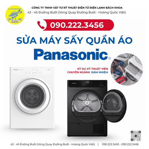 Sửa Máy Sấy Quần Áo PANASONIC Tại Phường Ô Chợ Dừa - 0902223456