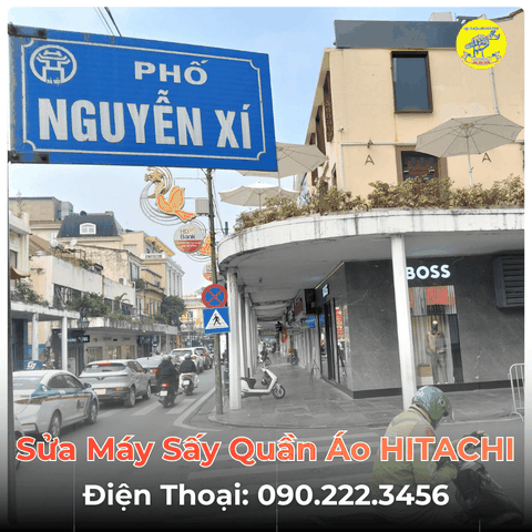 Sửa Máy Sấy Quần Áo HITACHI Tại Phố Nguyễn Xí