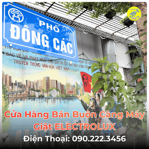 Cửa Hàng Bán Buôn Càng Máy Giặt ELECTROLUX Tại Phố Đông Các