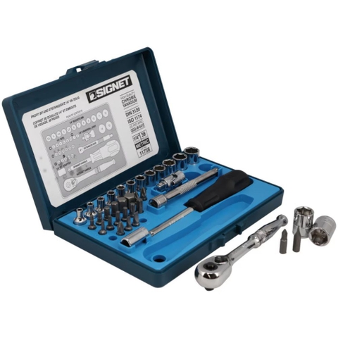 Bộ Đầu Khẩu Và Đầu Bit Đa Năng 1/4" Signet 11738 38 Chi Tiết