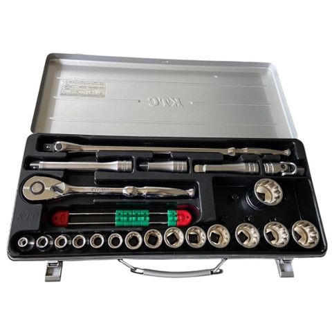 Bộ Đầu Khẩu 1/2" KTC TB415X – 21 Chi Tiết