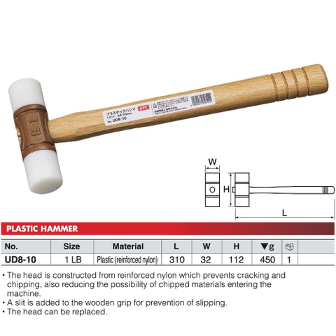 Búa Nhựa KTC UD8-10
