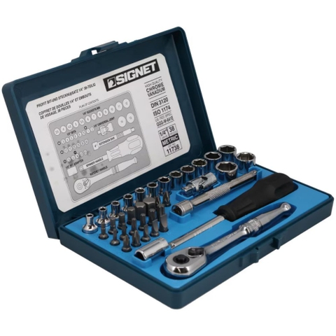 Bộ Đầu Khẩu Và Đầu Bit Đa Năng 1/4" Signet 11738 38 Chi Tiết