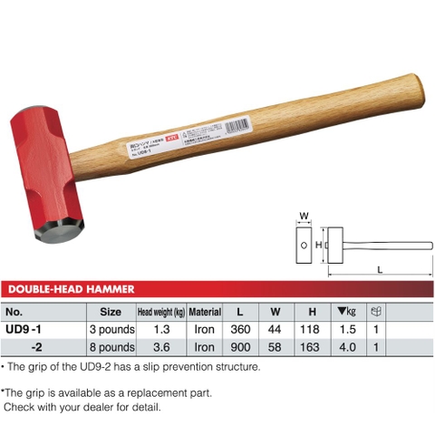 Búa Sắt Hai Đầu KTC UD9-1