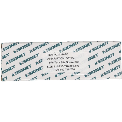Bộ Đầu Khẩu Torx Signet 22967V T10-T50 3/8"