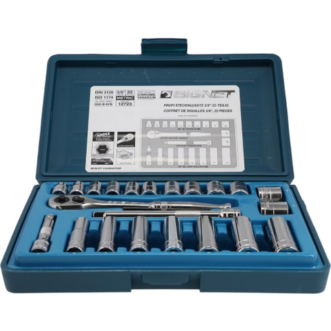 Bộ Đầu Khẩu 3/8" Signet 12723  - 22 Chi Tiết
