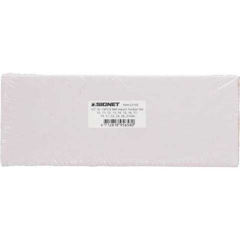 Bộ Đầu Khẩu Ngắn Va Đập 1/2" Signet 23192 – 14 Chi Tiết