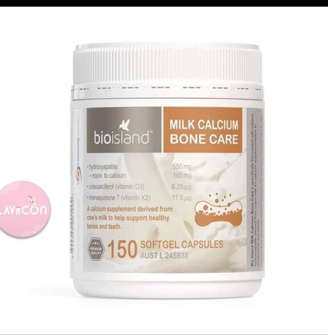 Canxi vitamin D3K2 Bio Island hữu cơ 12y+ nk