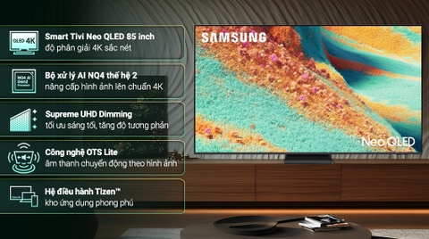 Smart Tivi Neo QLED Samsung AI 4K 85 inch QA85QN85F