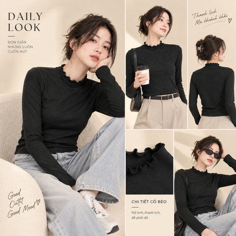 Áo Thun DT Nữ Cổ Bèo S023 365STYLE - SWTS26S023
