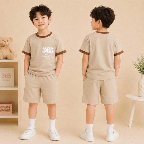 Bộ thun bé trai cotton S006 365TYLE - SBSE26S006