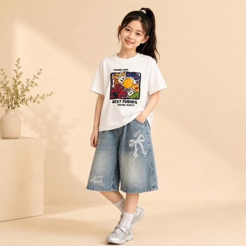 Áo thun bé gái cotton S009 365TYLE - SGTS26S009