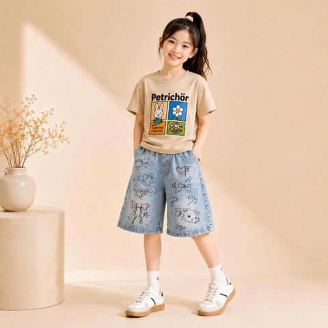 Áo thun bé gái cotton S008 365TYLE - SGTS26S008