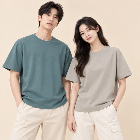 Áo Thun Trơn Unisex Ngắn Tay Cổ Tròn S019 - SMTS26S019