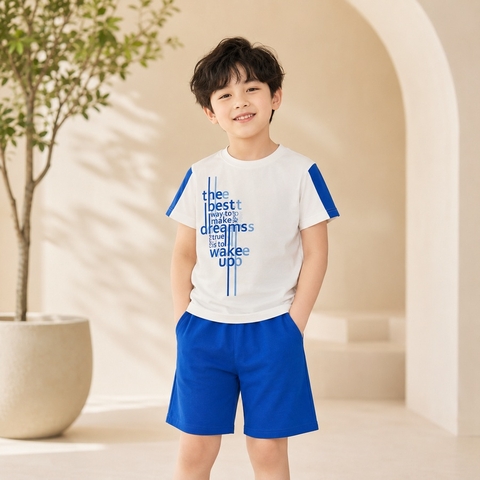 Bộ thun bé trai cotton S004 365TYLE - SBSE26S004