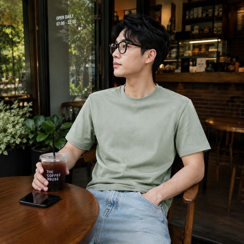 Áo thun nam ngắn tay basic S007-365STYLE