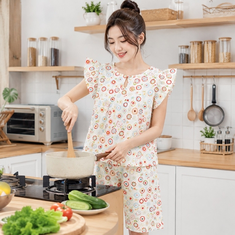 Bộ tole nữ quần lững ngắn tay S001AB NABEFA