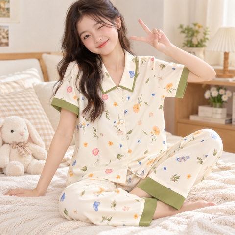 Bộ nữ lụa Hàn QDNT S011 365STYLE - SWSE26S011