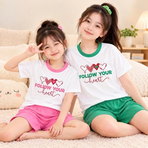 Bộ thun bé gái QNNT S007 365STYLE - NGSE26S007