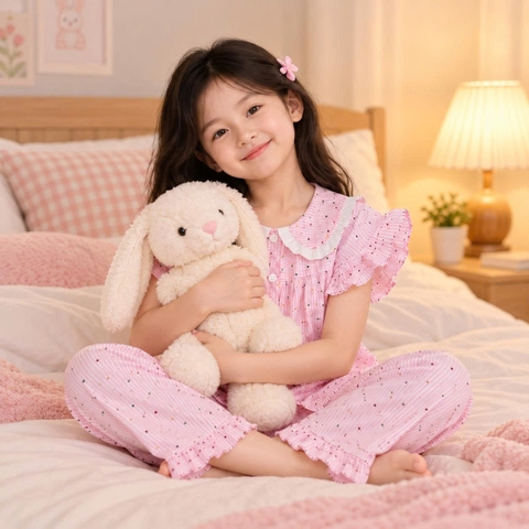 (Giao màu ngẫu nhiên) Bộ kiểu bé gái QDNT S005 - NGSE26S005