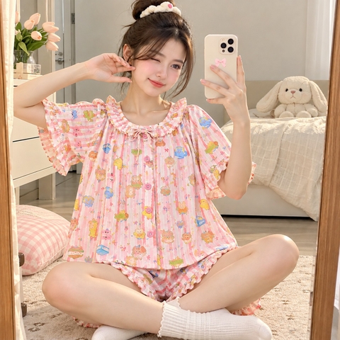 Bộ Tole Nữ QNNT Dáng BaByDoll Siêu Xinh S003 -  NWSE26S003AB