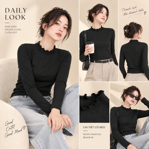 Áo Thun DT Nữ Cổ Bèo S023 365STYLE - SWTS26S023