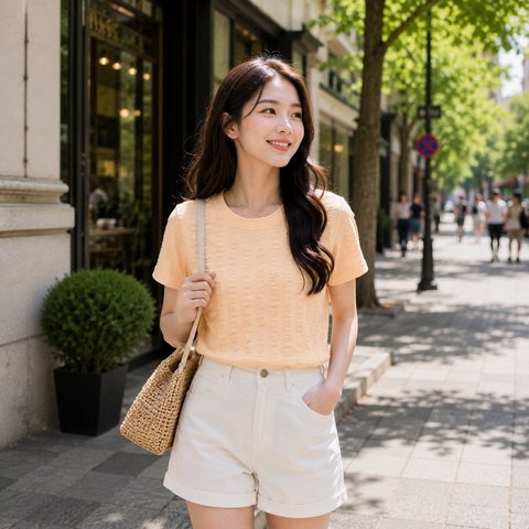Áo thun nữ cotton SWTS26S007 365TYLE