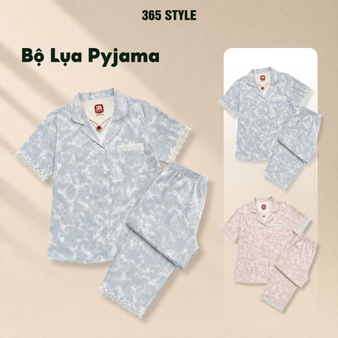 Bộ lụa nữ pyjama S003 365STYLE SWSE26S003