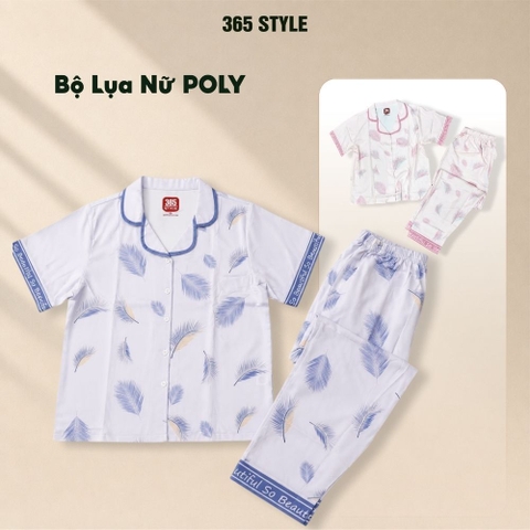Bộ lụa nữ poly S002BL 365Style SWSE26S002BL