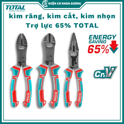 Kìm trợ lực 65%, kìm nhọn trợ lực, kìm cắt trợ lực, kìm càng của trợ lực Total