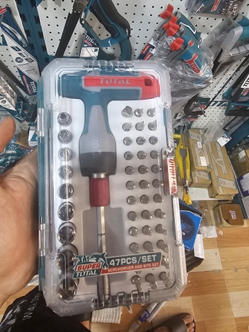 Bộ 47 tua vít vặn tay cầm T Total TACSD30476