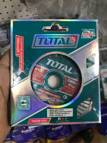 Đĩa cắt gạch siêu mỏng 105mm Total TAC061051