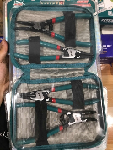 Bộ 4 kềm mở phe 180mm Total THTJ214042