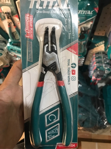 Kềm mở trong phe đầu cong 180mm Total THTJ21804